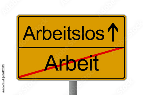 Verkehrrschild Karriere und Arbeit