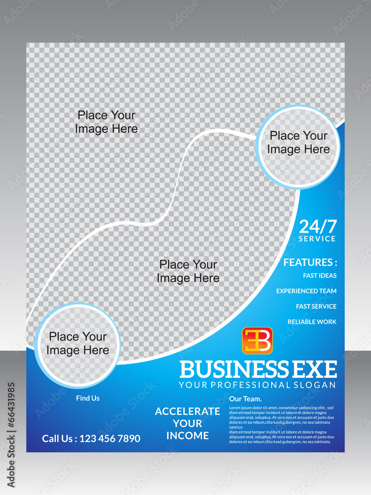 abstract business flyer template abstract business flyer template