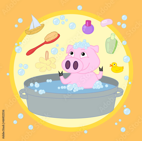 piggy bathes