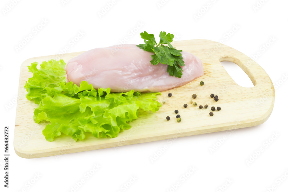 Chicken breast on a cutting board Chicken breast on a cutting board