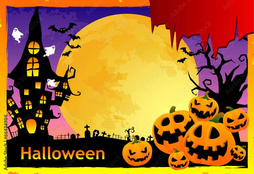 Naklejka premium ハロウィン