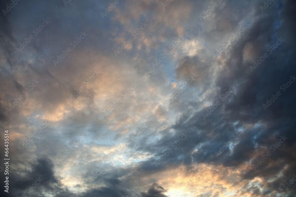 Clouds during sunset