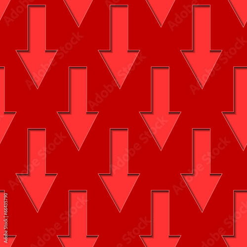 Red Down Arrows Seamless Background