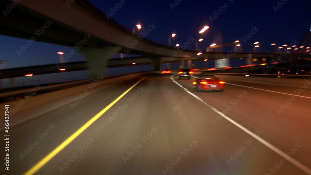 Portland Highway Driving Night Portland Highway Driving Night