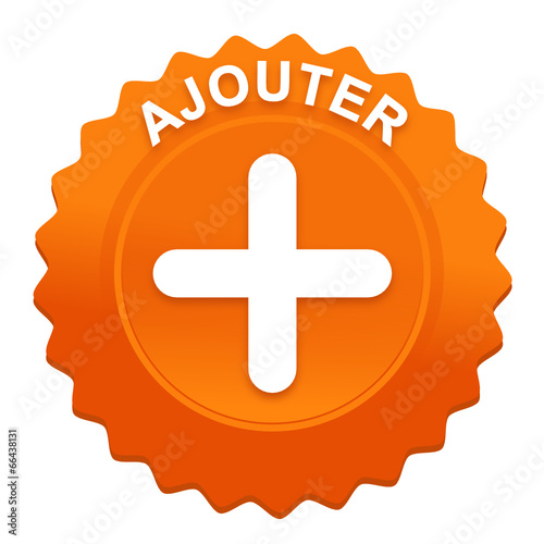 ajouter sur bouton web denté orange
