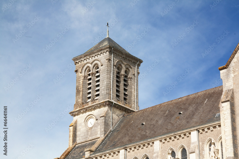 Eglise néogothique Saint Martin à Mouzillon en Loire Atlantique 