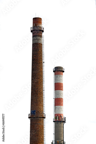 Tall industrial chimney
