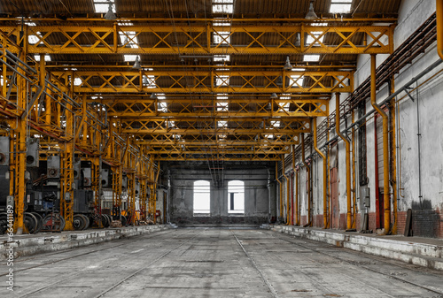 Interior of a vehicle repair station