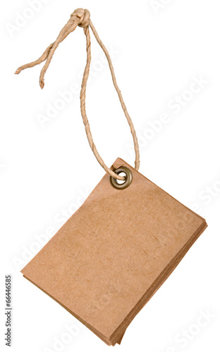 grungy aged paper tags with metal rivets and simple traditional