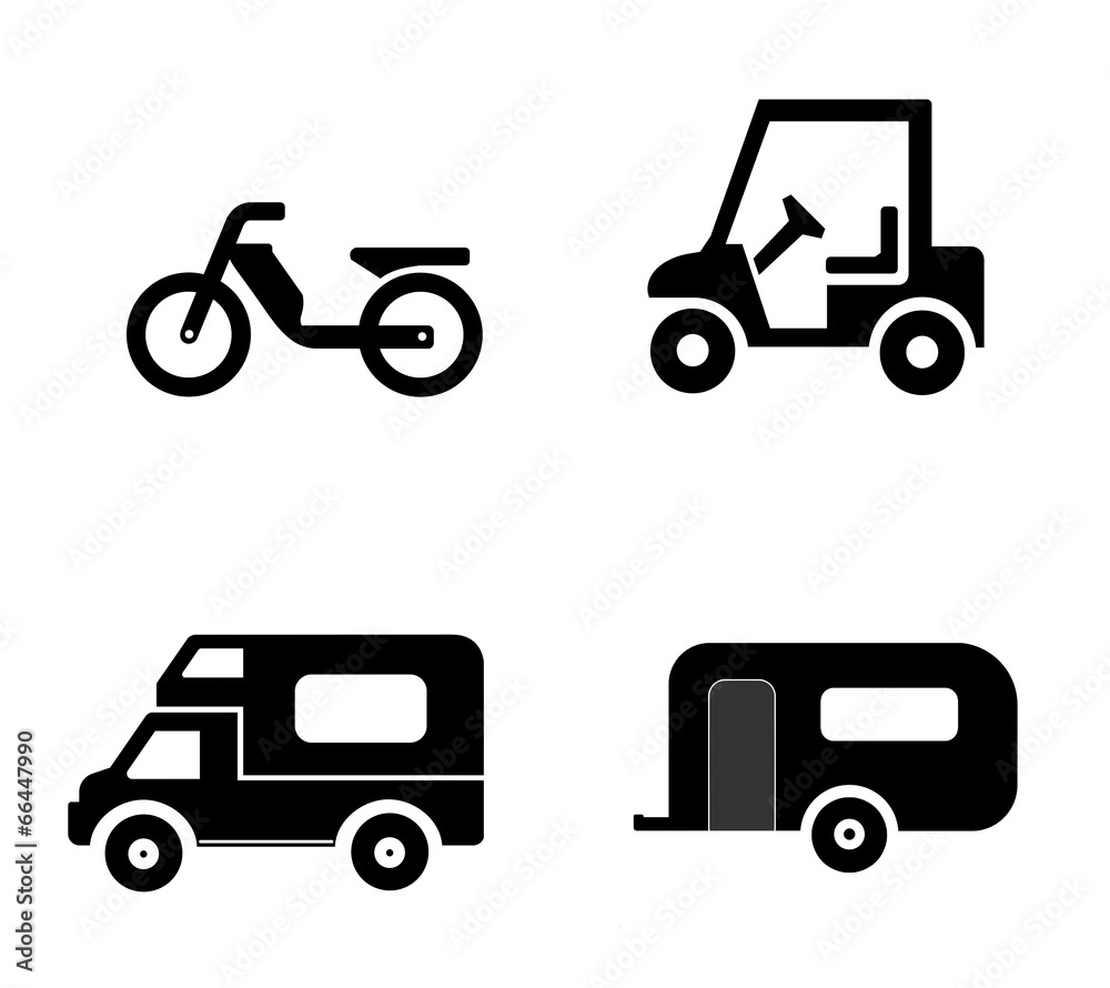 Transports en 4 icônes