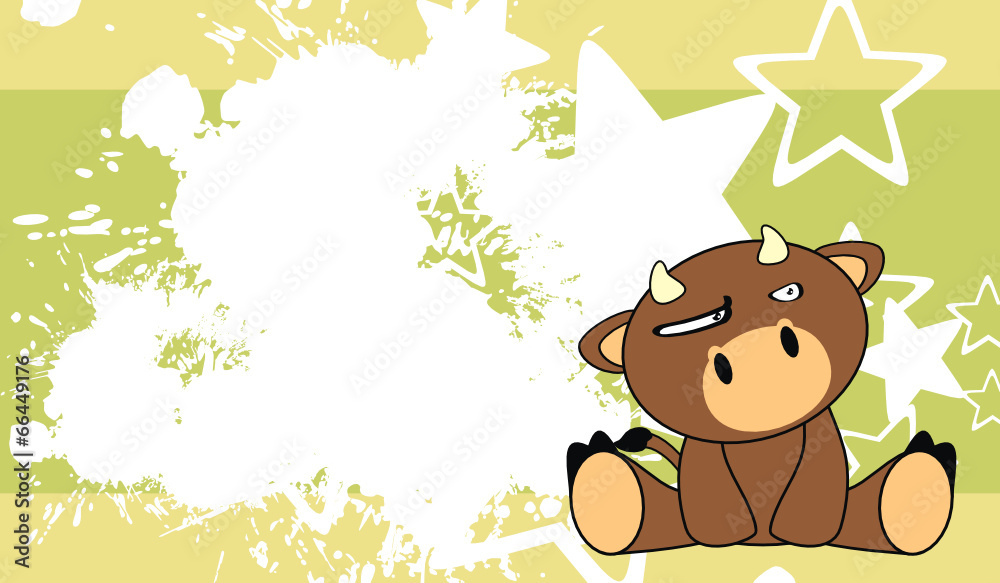 bull baby cute sit cartoon background bull baby cute sit cartoon background