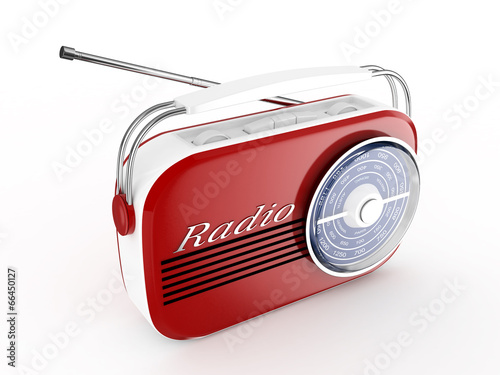 3d Retro Radio - isolated