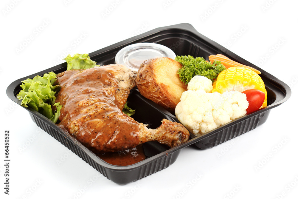 Roast chicken with black pepper sauce Roast chicken with black pepper sauce
