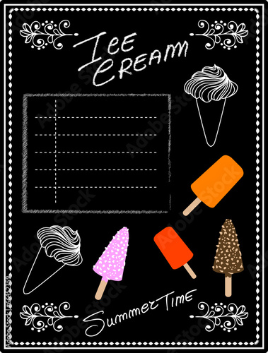 Ice Cream Blackboard