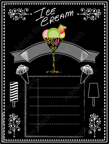 Ice Cream blackboard