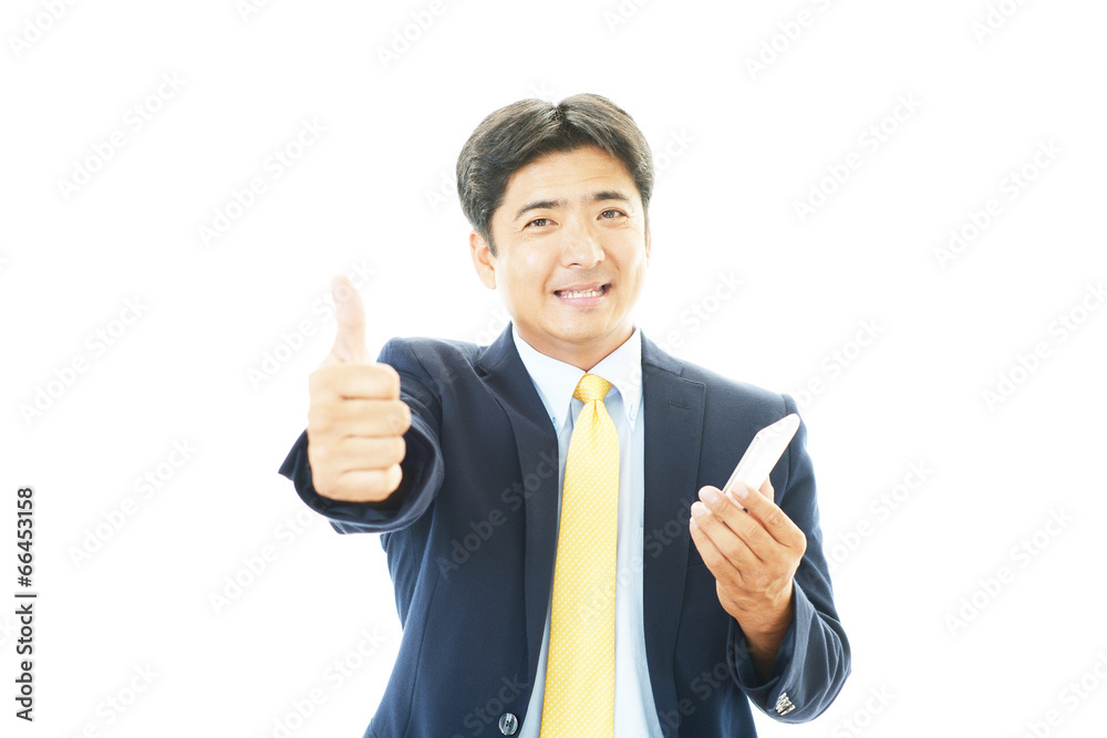 笑顔のビジネスマン