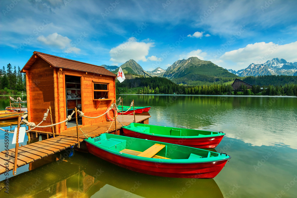 Wonderful mountain lake in National Park High Tatra Wonderful mountain lake in National Park High Tatra