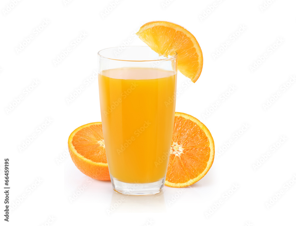 Orange juice isolated on white Orange juice isolated on white