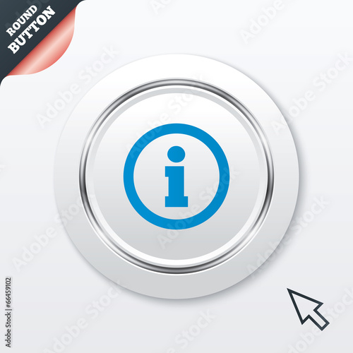 Information sign icon. Info symbol.