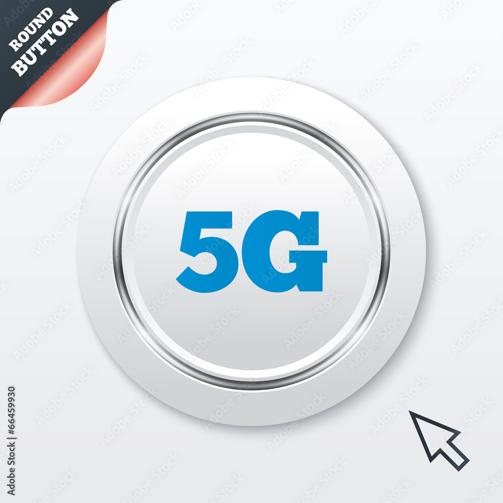 5G sign. Mobile telecommunications technology. 5G sign. Mobile telecommunications technology.