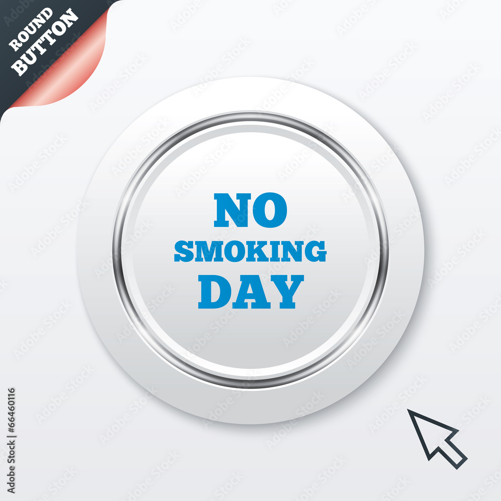 No smoking day sign icon. Quit smoking day.