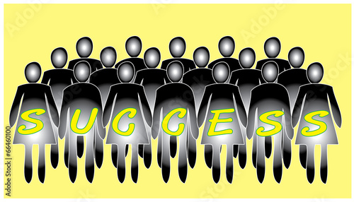 Success Join Hands Together Business Vector