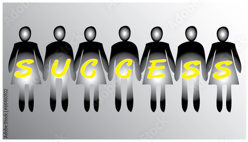 Success Join Hands Together Business Vector in Two Tone