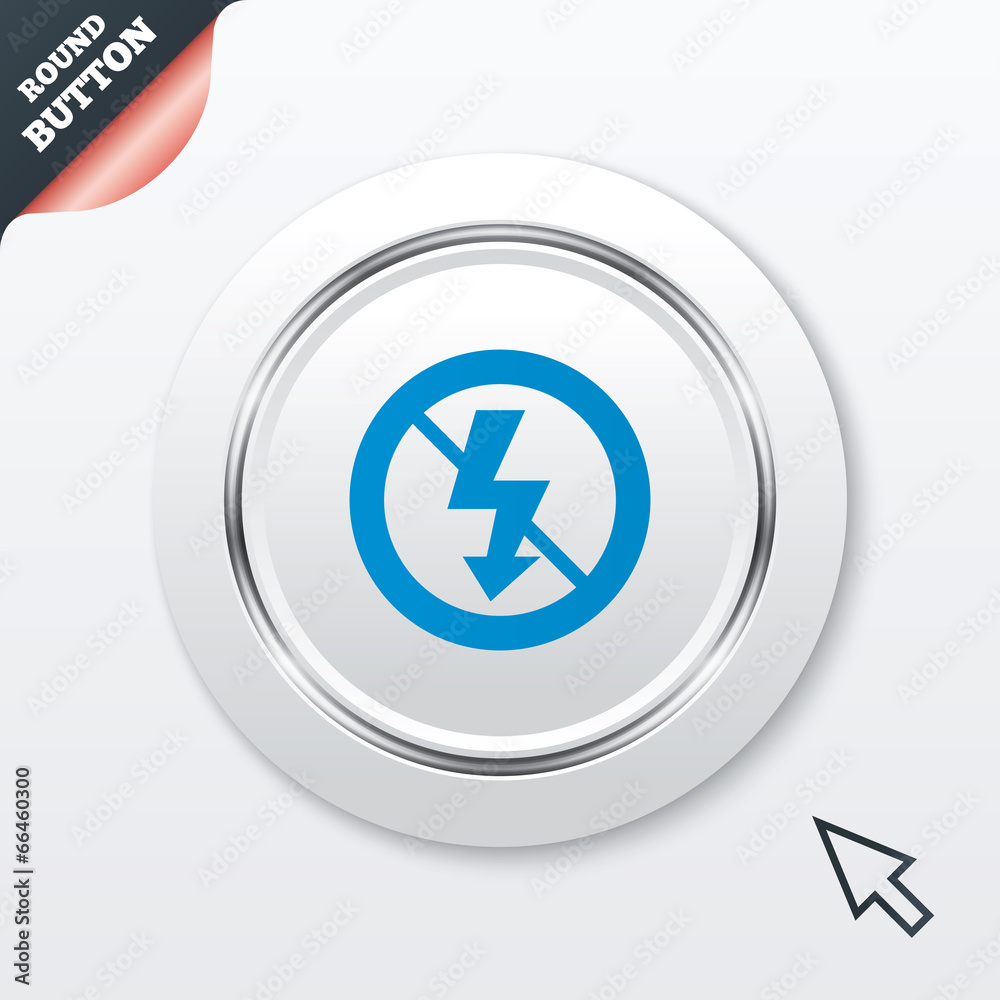 No Photo flash sign icon. Lightning symbol. No Photo flash sign icon. Lightning symbol.