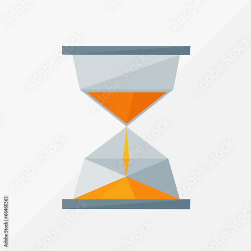 sand hourglass isolated by triangles, polygon