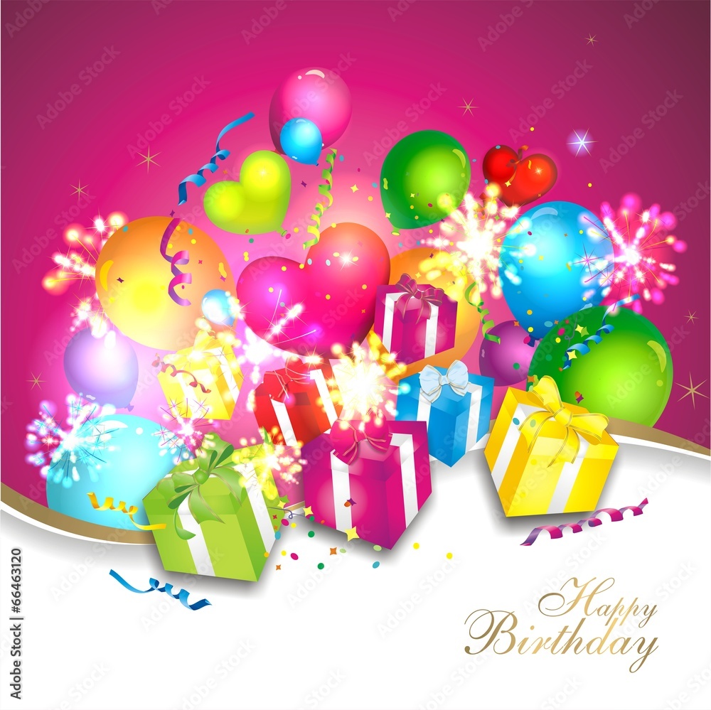Geburtstagshintergrund Stock-Vektorgrafik Adobe Stock