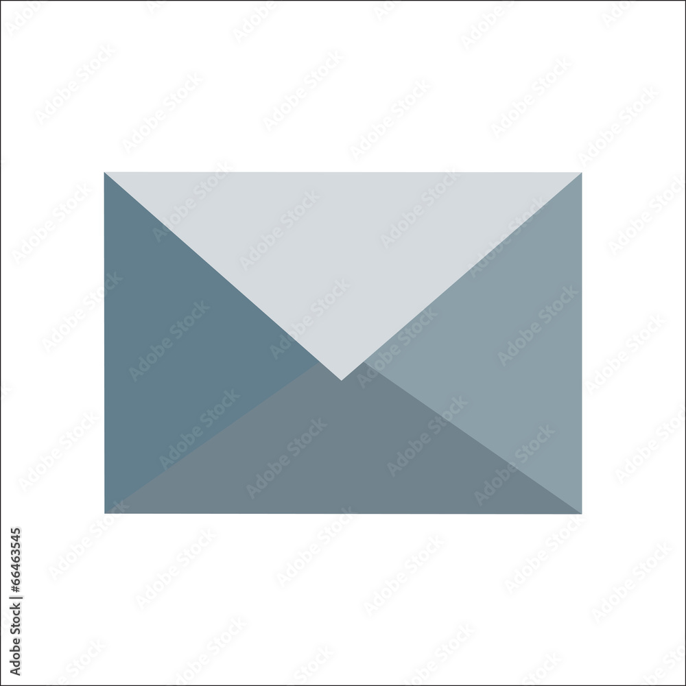 grey envelope (e-mail) icon by triangles, polygon grey envelope (e-mail) icon by triangles, polygon