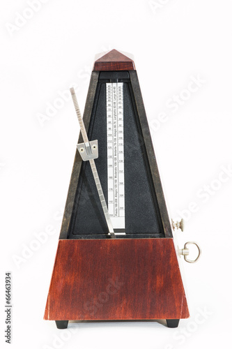 musical metronome on a white background