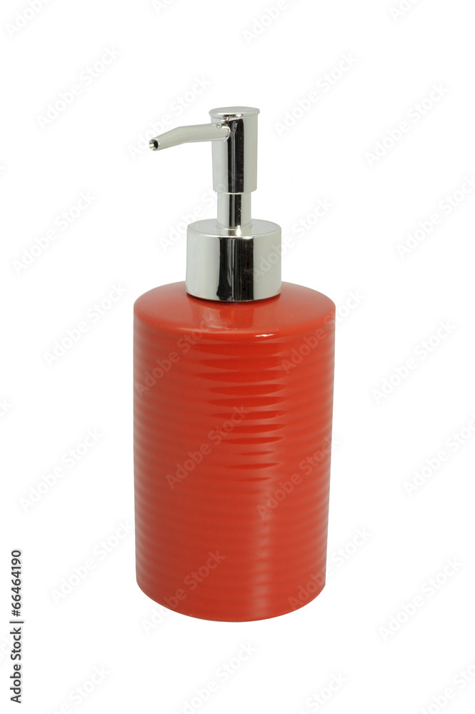 Red Ceramic Bathroom accessory
