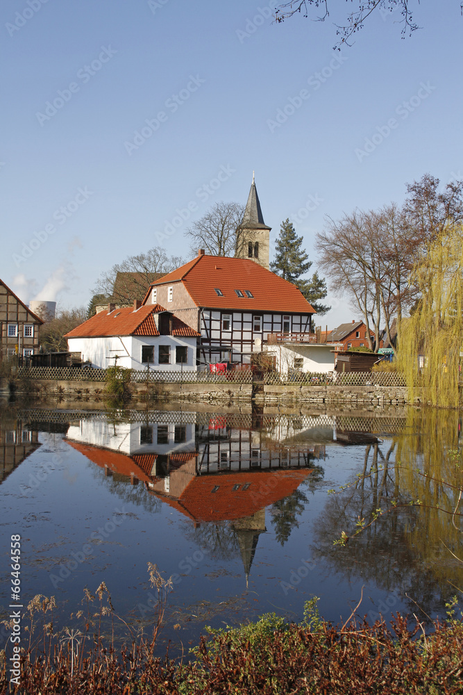 Obraz premium Grohnder Dorfteich