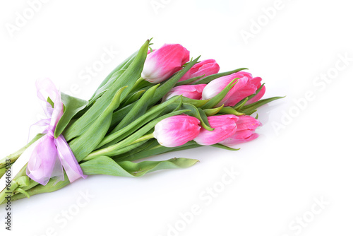 Fototapeta Naklejka Na Ścianę i Meble -  bouquet of pink tulips