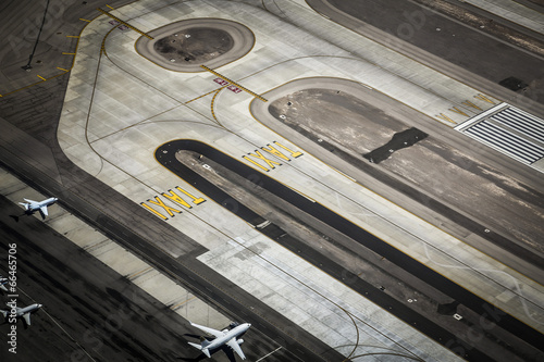 Photography Flughafen und Startbahn von oben, Las Vegas, USA