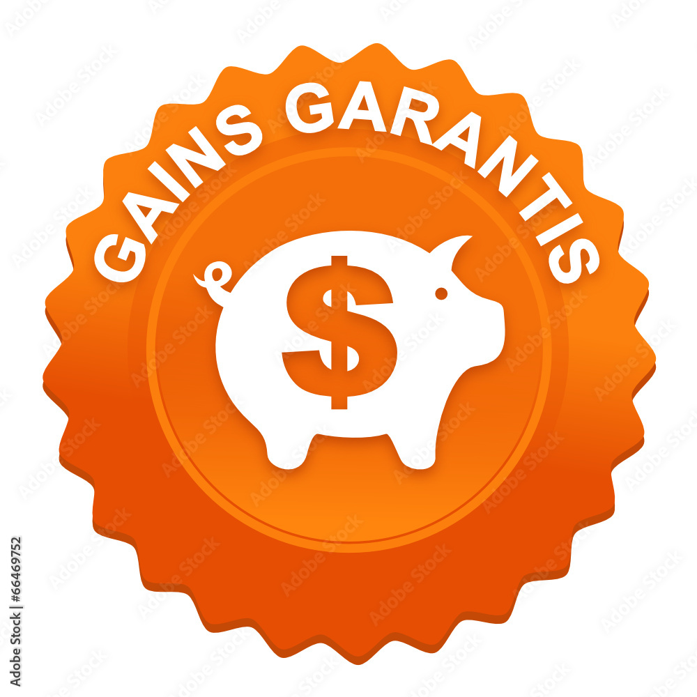 gains d'argent garantis sur bouton web denté orange gains d'argent garantis sur bouton web denté orange