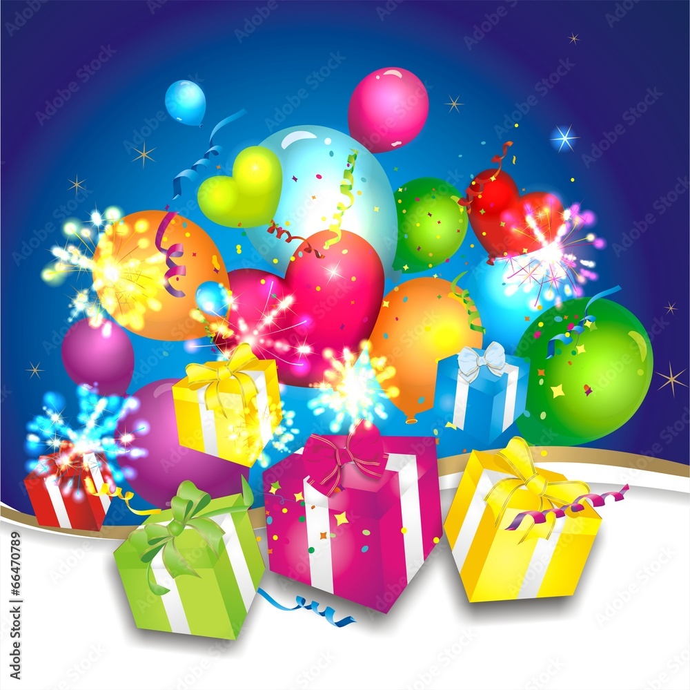 Geburtstagshintergrund Stock Vector  Adobe Stock