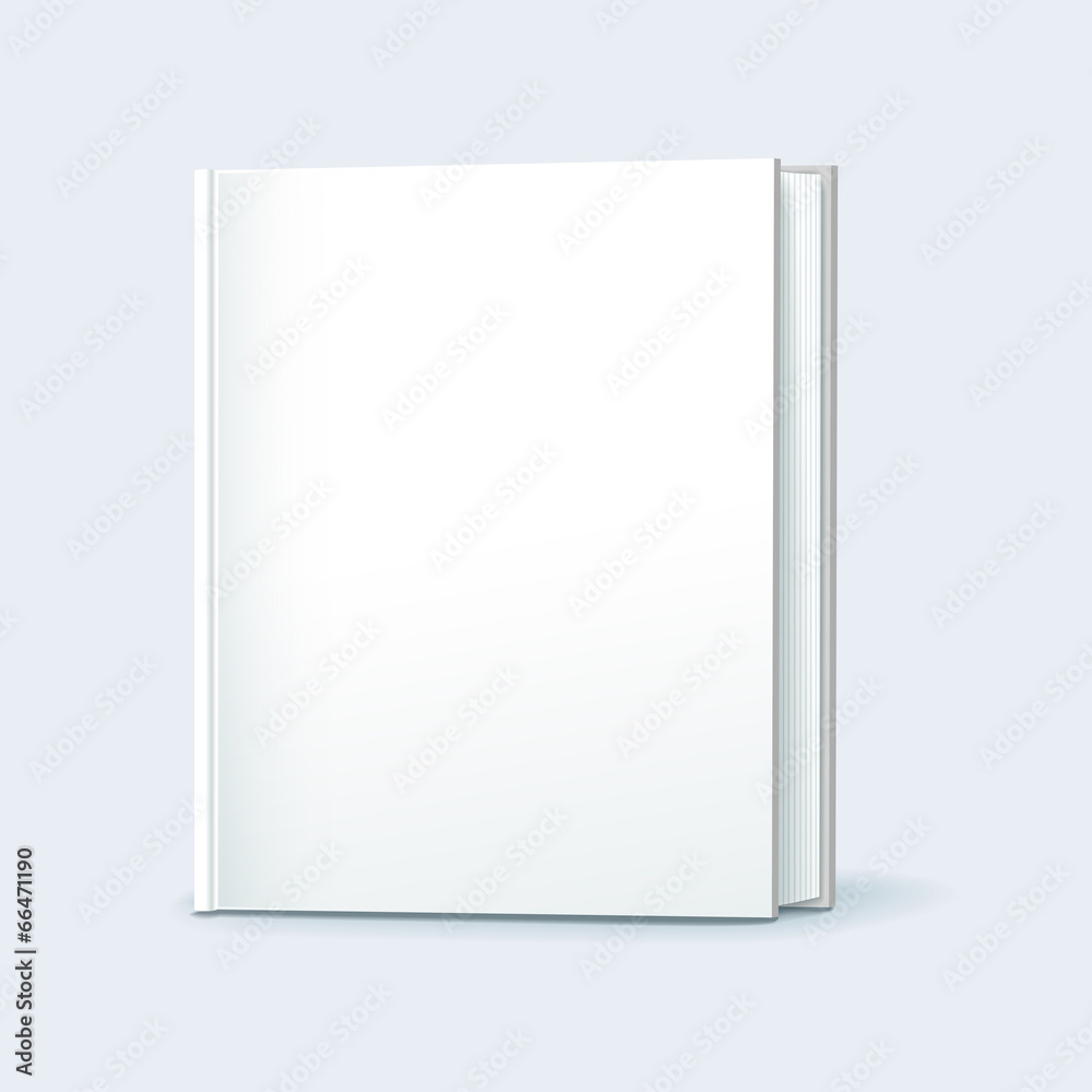 vector illustration of blank book