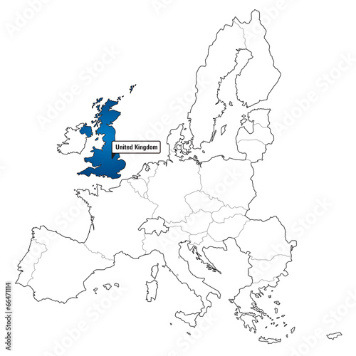 Wallpaper Mural vector map EU borders UK Torontodigital.ca