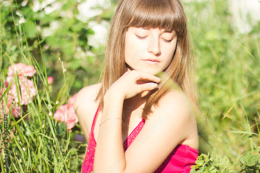 Portrait of a beautiful young woman Portrait of a beautiful young woman