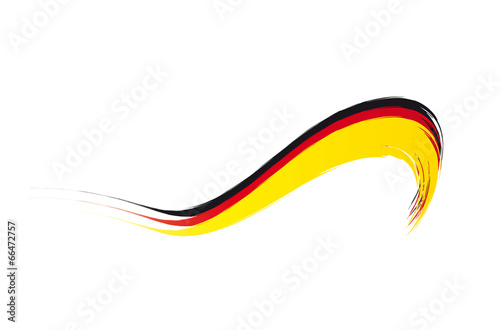 Länderkennung Deutschland - Flagge - Symbol mit den Farben Schwarz, Rot, Gold