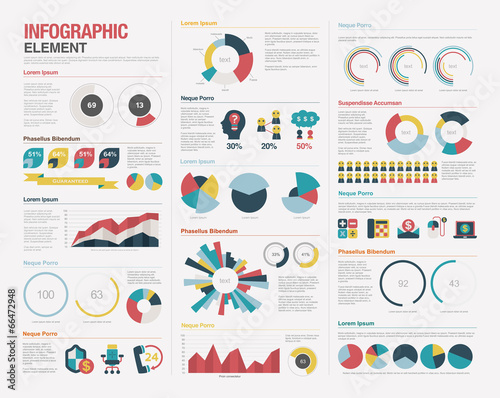 Big set of infographics elements photo