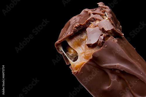 Chocolate bar with caramel