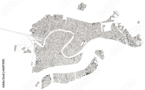 Venezia Laguna 3d Mappa Cartina (Serenissima) photo