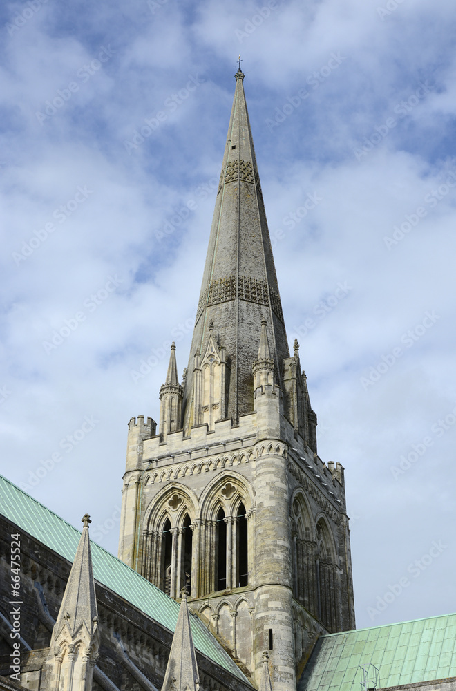 Spire of Chichester Cathedral. England Spire of Chichester Cathedral. England
