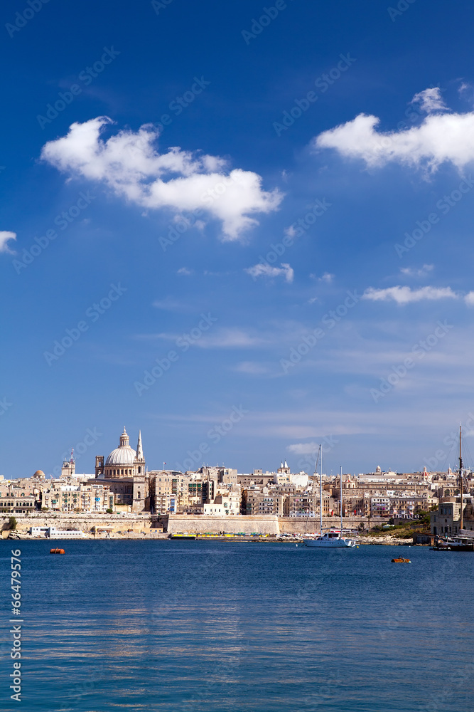 Fototapeta premium Marsamxett Harbour, Valletta, Malta
