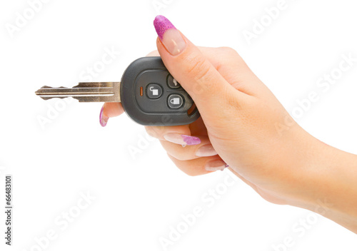 Wallpaper Mural Key from the car in a hand. Torontodigital.ca