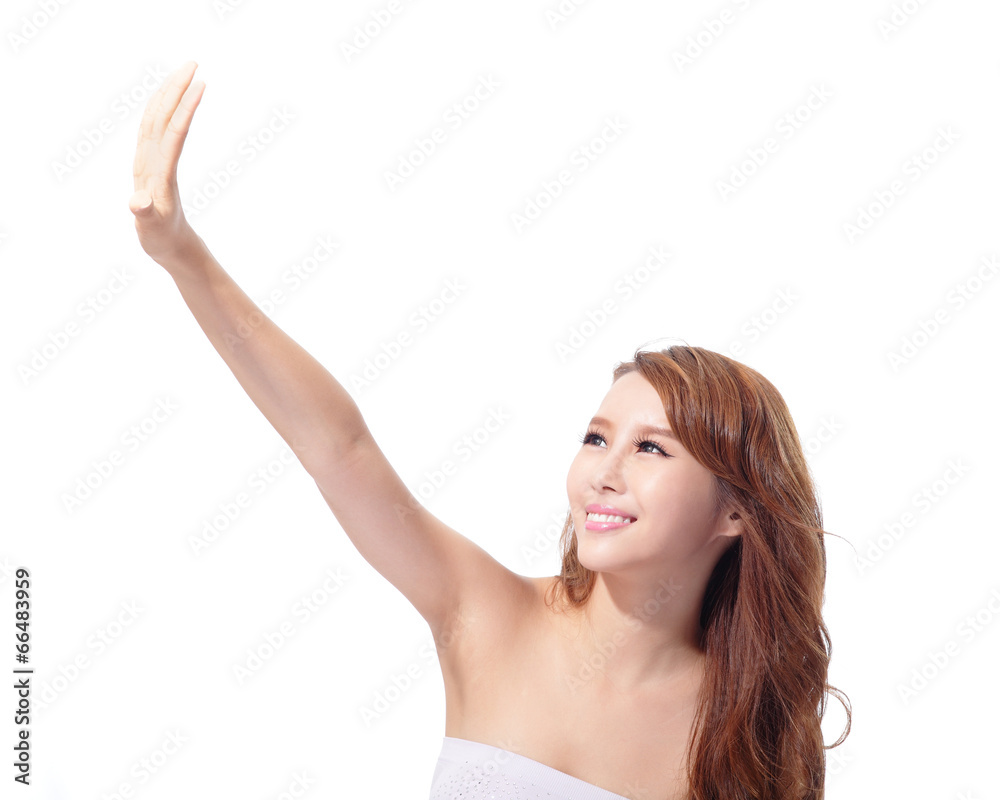 UV care and Beautiful woman face UV care and Beautiful woman face