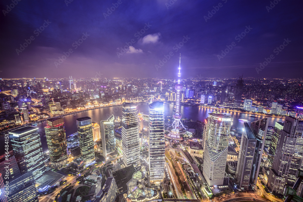 Fototapeta premium Shanghai, China Aerial View